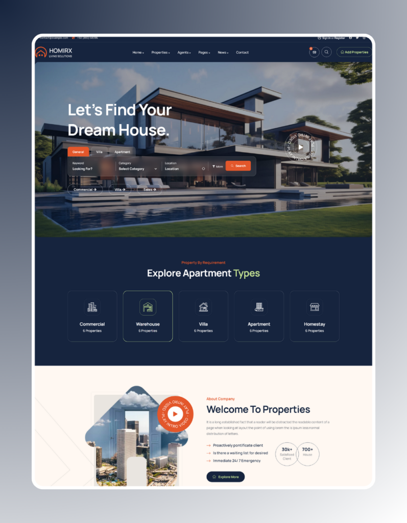 Real Estate WordPress Theme